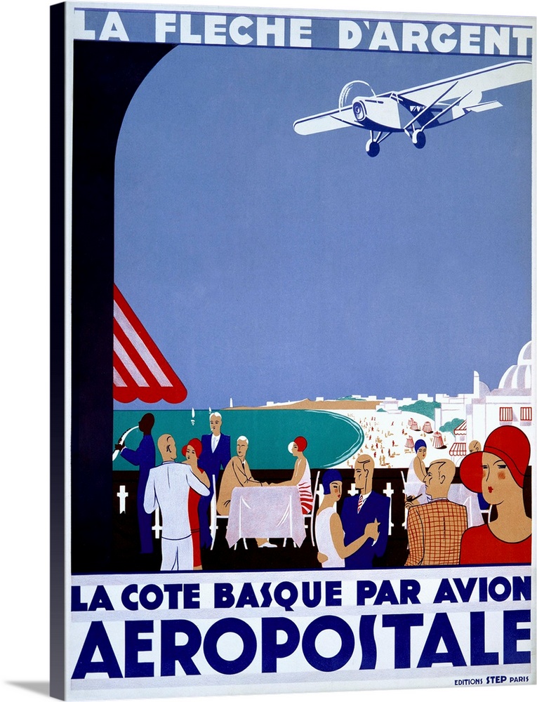 Aeropostale, La Fleche DArgent, Vintage Poster
