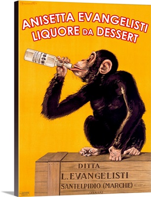 Swiss Aperitif Sans Tort Vintage Wine Liquor Giclee Canvas Print 20x29