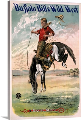 Buffalo Bills Wild West, Billys Bronco Ranch, Vintage Poster