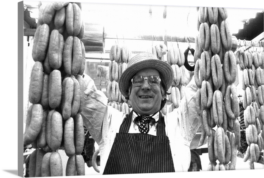 Butcher With Sausages Wall Art, Canvas Prints, Framed Prints, Wall ...