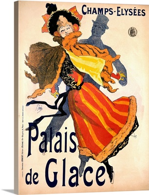 Champs Elysees: Palais de Glace, Vintage Poster, by Jules Cheret