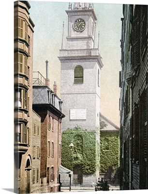 Christ Church Old North Boston Massachusetts Vintage Photograph