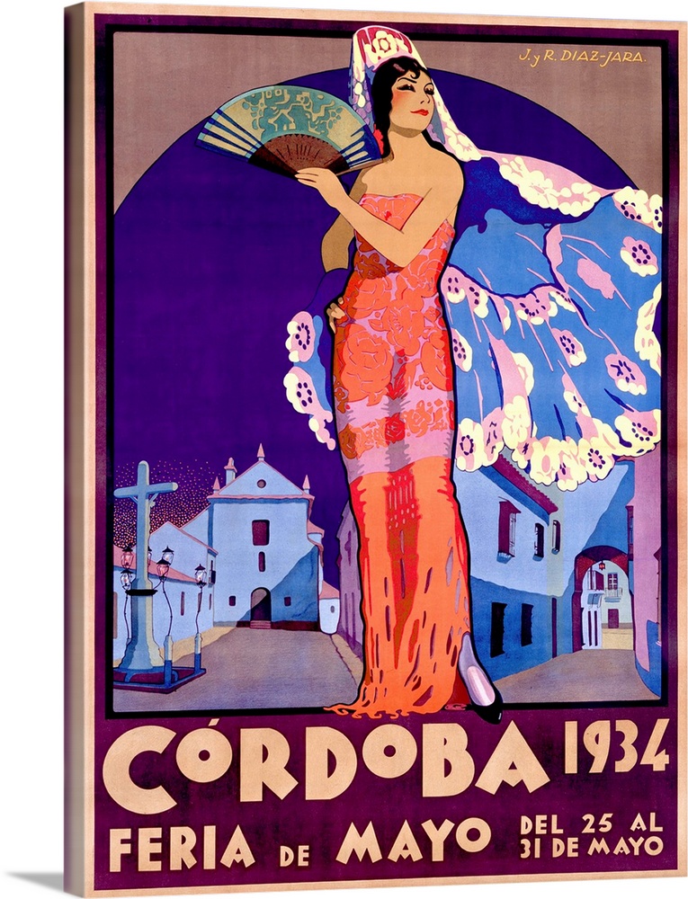 Cordoba, Vintage Poster, by Joaquin y Rafael Diaz Jara