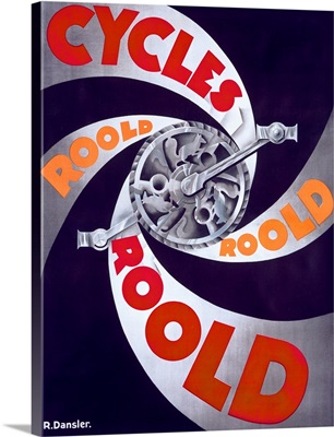 Cycles Roold, Vintage Poster, by R. Dansler