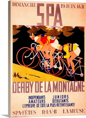 Derby de la Montagne by Charles Gilbert, Vintage Poster
