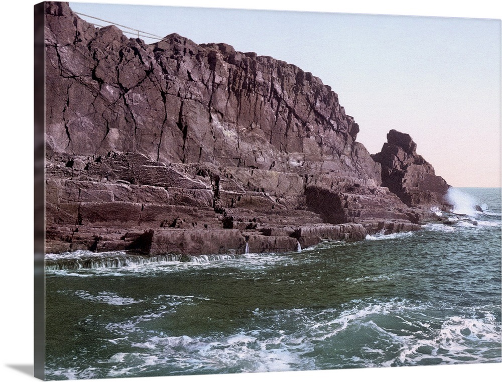 Devils Pulpit Bald Head Cliff York Maine Wall Art, Canvas Prints