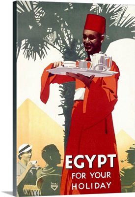 Egypt, For Your Holiday, Vintage Poster