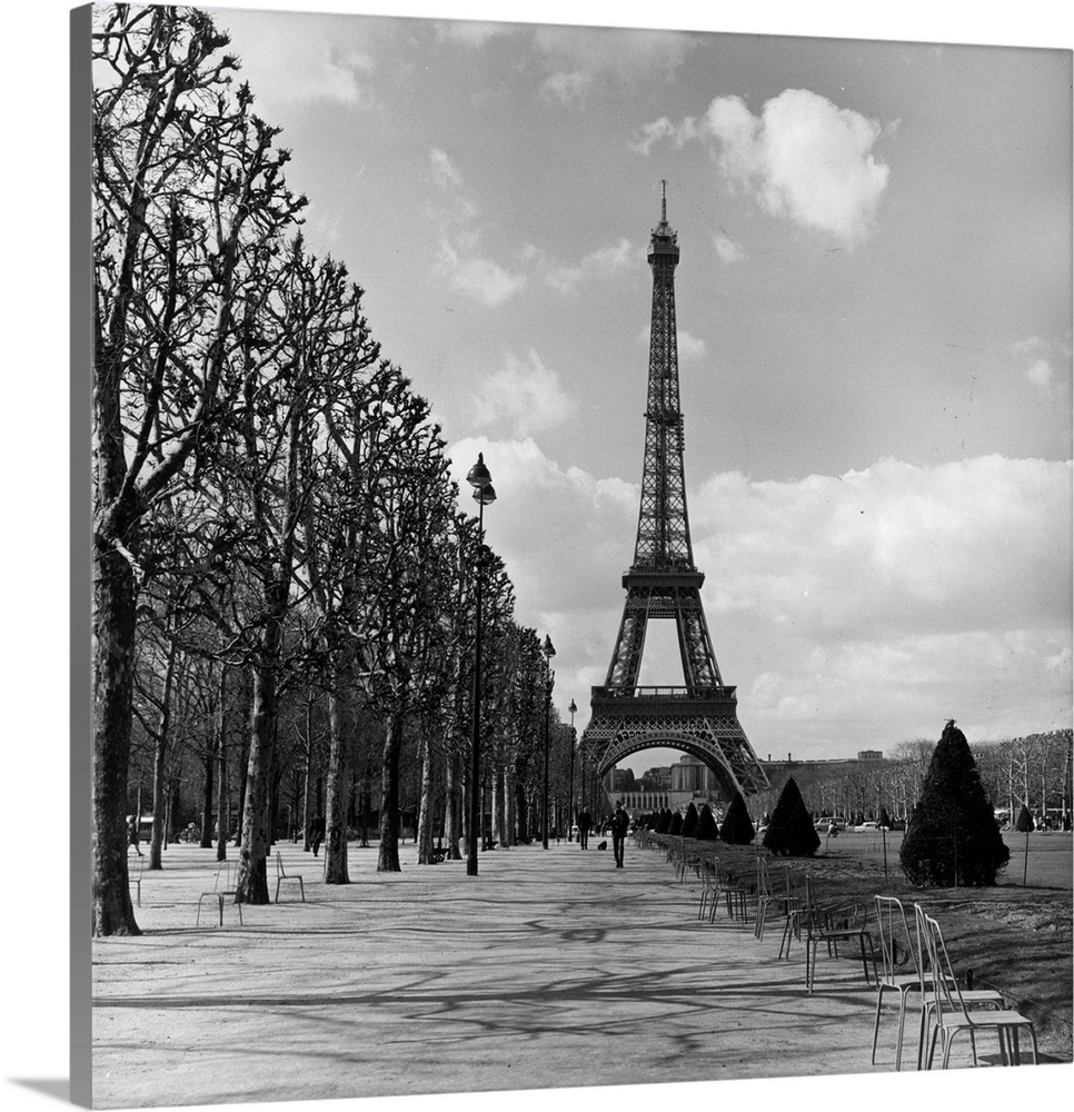 April 1970:  The Eiffel Tower in Paris, France