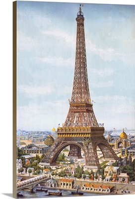 Eiffel Tower, Vintage Poster