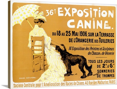 Exposition Canine de Briard, Vintage Poster, by Edouard Doigneau