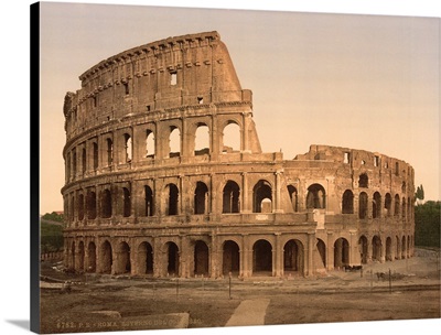 Exterior Of The Coliseum, Rome, Italy
