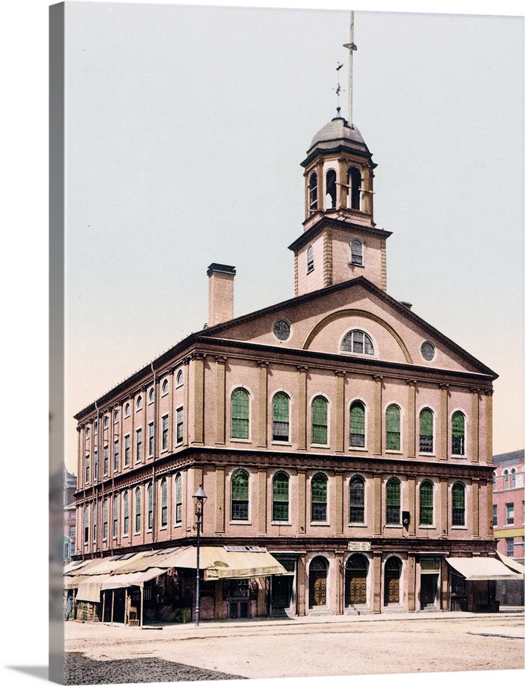 Faneuil Hall Boston Massachusetts Vintage Photograph