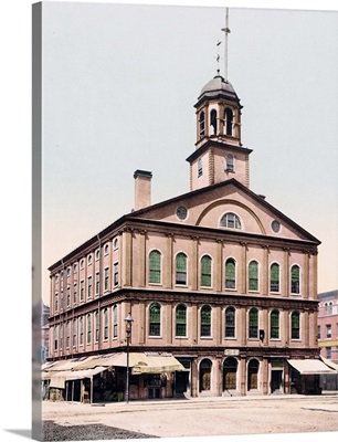 Faneuil Hall Boston Massachusetts Vintage Photograph