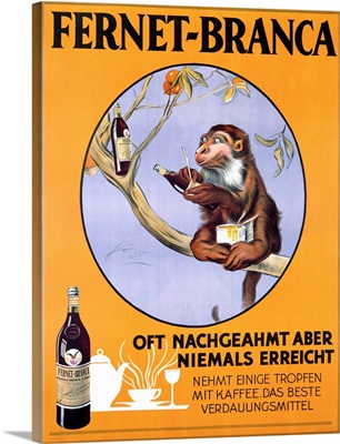Fernet Branca, Vintage Poster, by Aldo Mazza