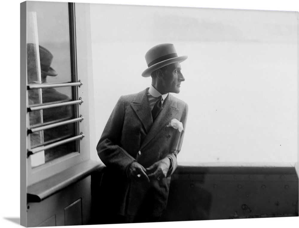 June 1928:  Prince Potenziani, Governor of Rome, in homburg hat and with a large hankie in his breast pocket