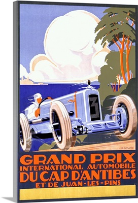 Grand Prix, International Automobile, Vintage Poster