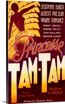 Josephine Baker, Tam Tam, Vintage Poster
