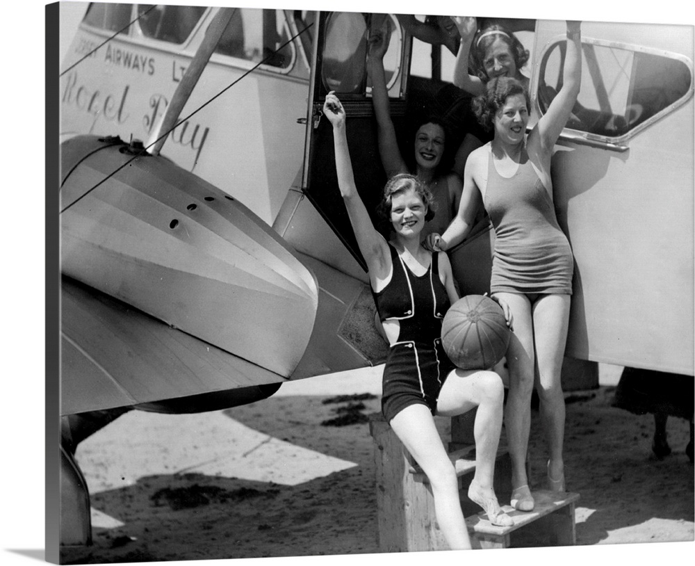 Holidaymakers about to embark on a 'joy flight' over the Channel Island resort of Jersey, United Kingdom