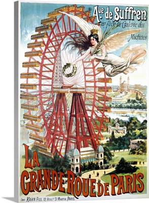 La Grande Ferris Wheel Vintage Advertising Poster