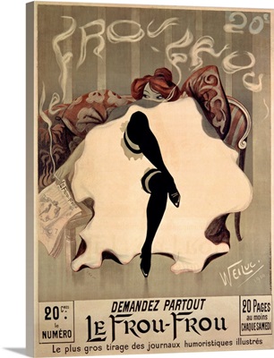 Le Frou Frou, Vintage Poster, by Lucien Henri Weiluc