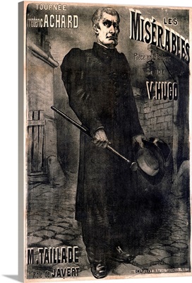 Les Miserables, 1899, Vintage Poster