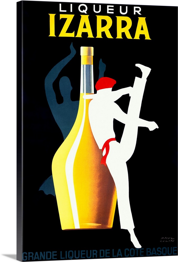 Art Deco poster by Paul Colin advertising Liqueur Izarra.