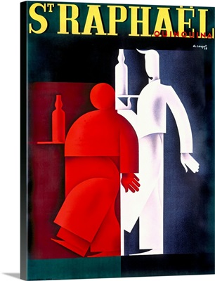 Loupout St. Raphael Wine Vintage Advertising Poster