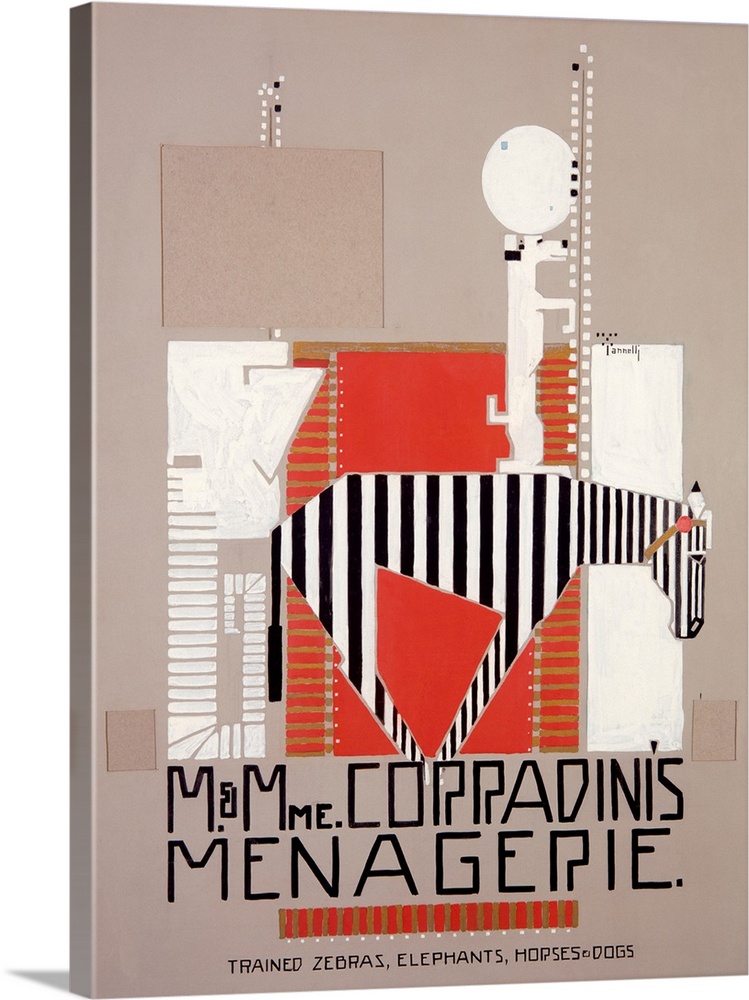 M & Mme Coradinis Menagerie,  Vintage Poster, by Alfonso Ianneli