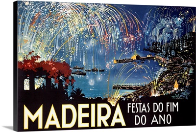 Madeira, Festas do Fim Do Ano, Vintage Poster