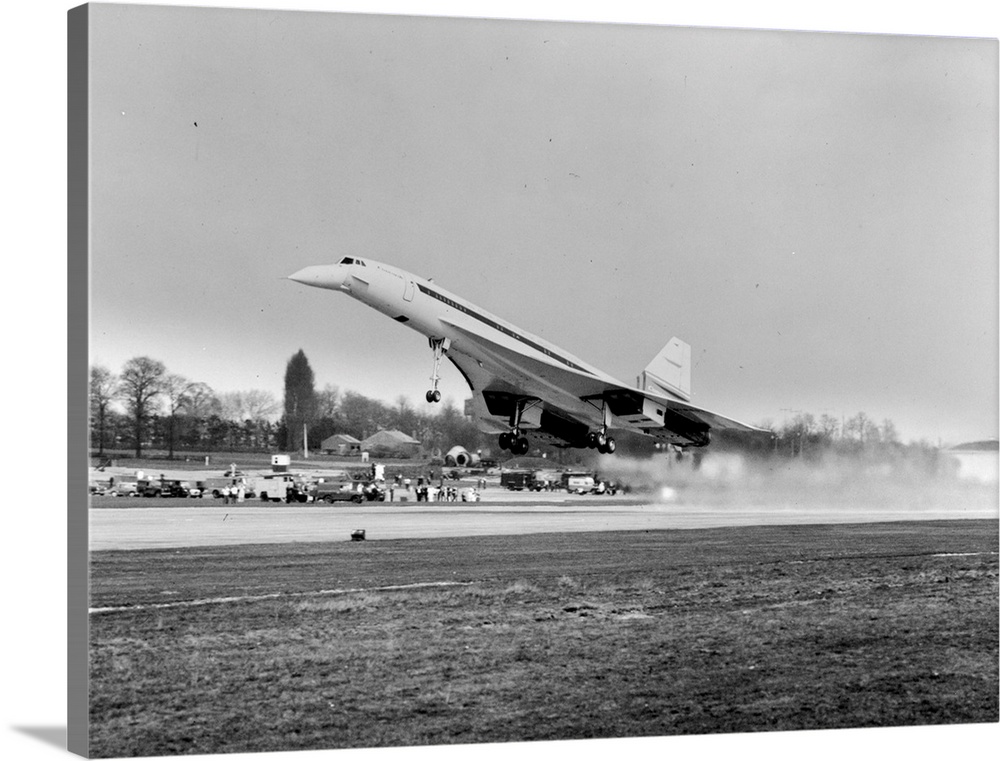 Concorde 002 taking off on its maiden flight from Filton, near Bristol
