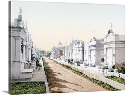 Metairie Cemetary New Orleans Louisiana Vintage Photograph