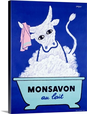 Monsavon au lait Vintage Advertising Poster