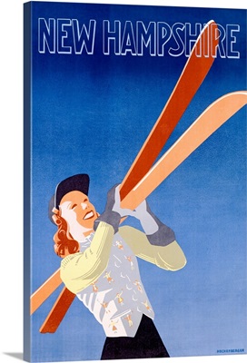 New Hampshire, Vintage Poster, by Hachenberger