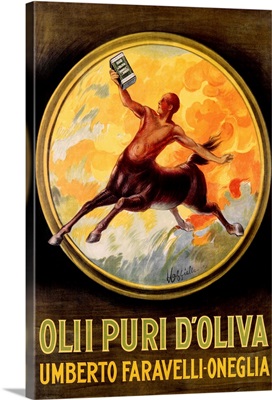 Olive Oil, Olii Puri dOliva, Vintage Poster, by Leonetto Cappiello