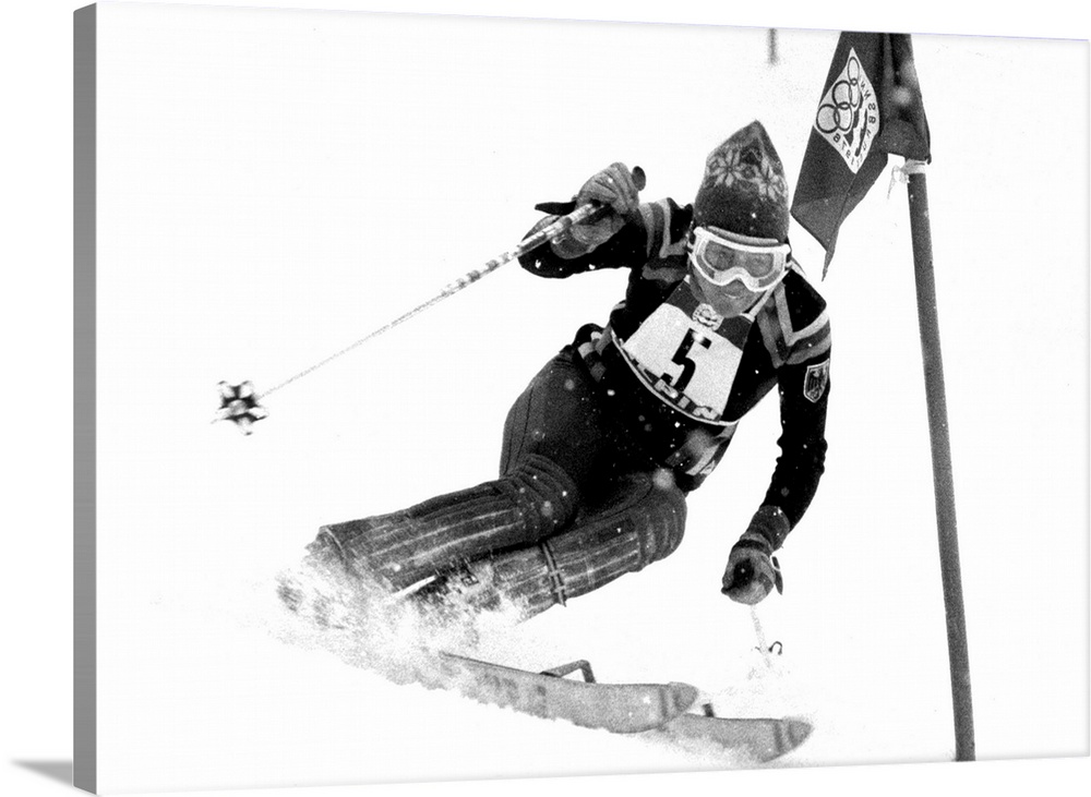 1976:  ROSI MITTERMAIER IN ACTION DURING THE WINTER OLYMPICS AT INNSBRUCK SHE ALMOST BECAME THE FIRST WOMEN TO WIN ALL THR...