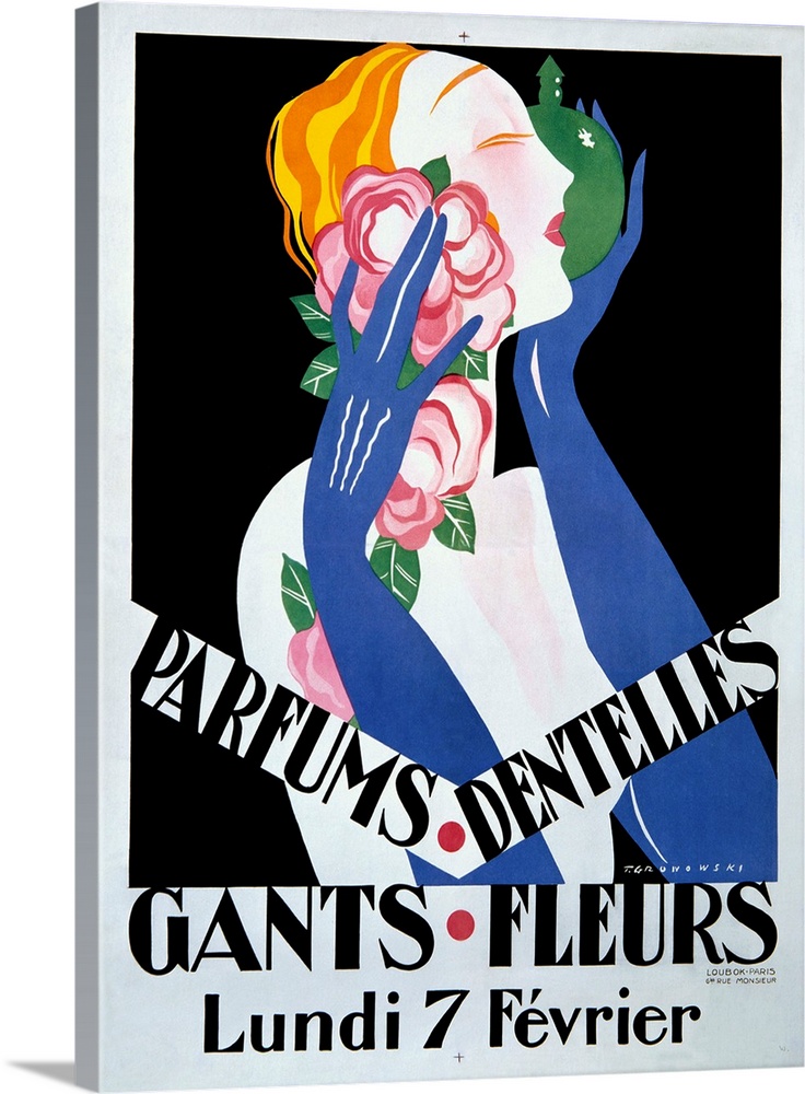Parfums Dentelles, Vintage Poster, by Gronowski