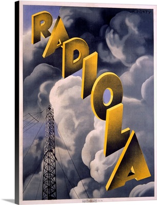 Radiola RKO, Radio Station, Vintage Poster, by Max Ponty
