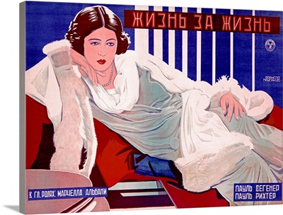 Russian Woman, Fashion, Vintage Poster