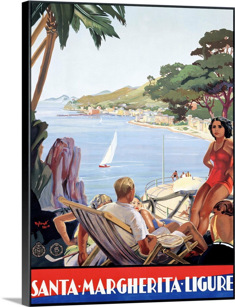 Santa Margherita Portofino Ligure, Vintage Poster
