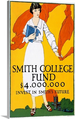 Smith College Fund, Invest in Smiths Future, Vintage Poster