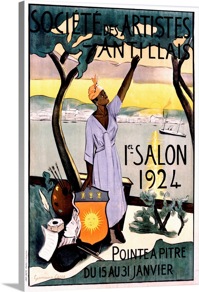 Societe des Artistes Antillais, Vintage Poster, by Germaine Casse