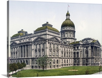 State House Indianapolis Indiana Vintage Photograph