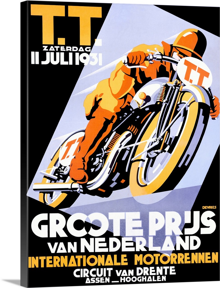 T.T., Groote Priis, Vintage Poster, by Devries