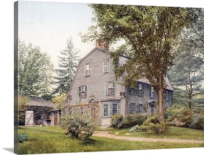 The Old Manse Concord Massachusetts Vintage Photograph