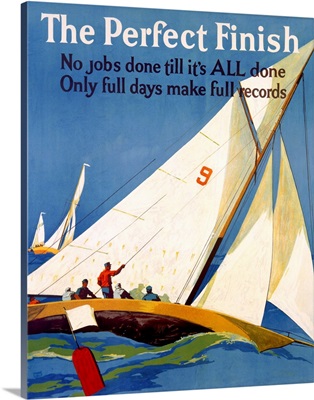 The Perfect Finish, Vintage Poster, by Frank Mather Beatty