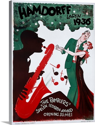 The Ramblers, Hamdorff, Laren 1936, Vintage Poster, by Harmsen Van Beek