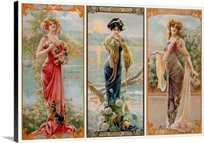 Three Champenois Decorative Panels