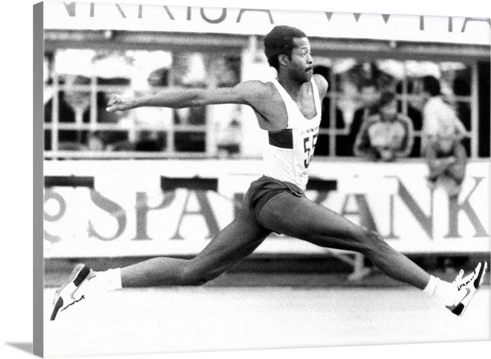 Sep 1981:  Willie Banks of the USA in action during a triple jump event