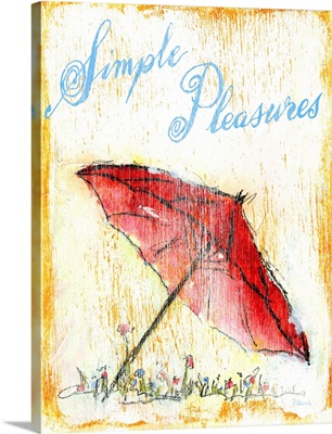 Umbrella Simple Pleasures Print