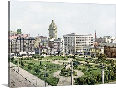 Union Square San Francisco California Vintage Photograph